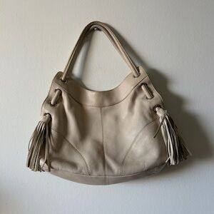 Vintage Danier Cream Leather Bag